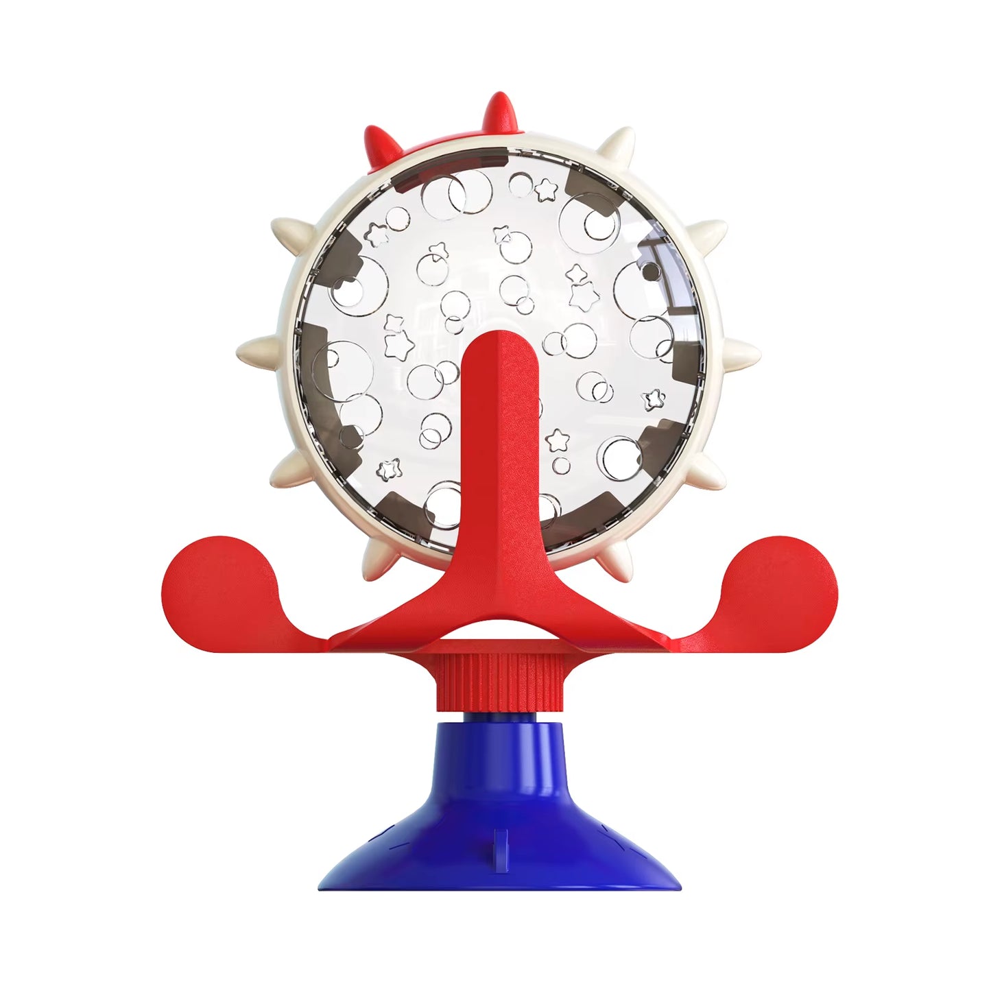 Kitten Puppy Slow Feeder Toy for Small Dog Cats Funny Suction Cup with Bell Ferris Wheel Food Dispensing Toys Pug Pet Supplies