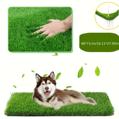 Dog Grass Mat Pee Pad Ultimate Washable Dog Grass Mat Reusable Odor-Control for Pet Training Easy-Clean Pee Pad Non-Slip Backing