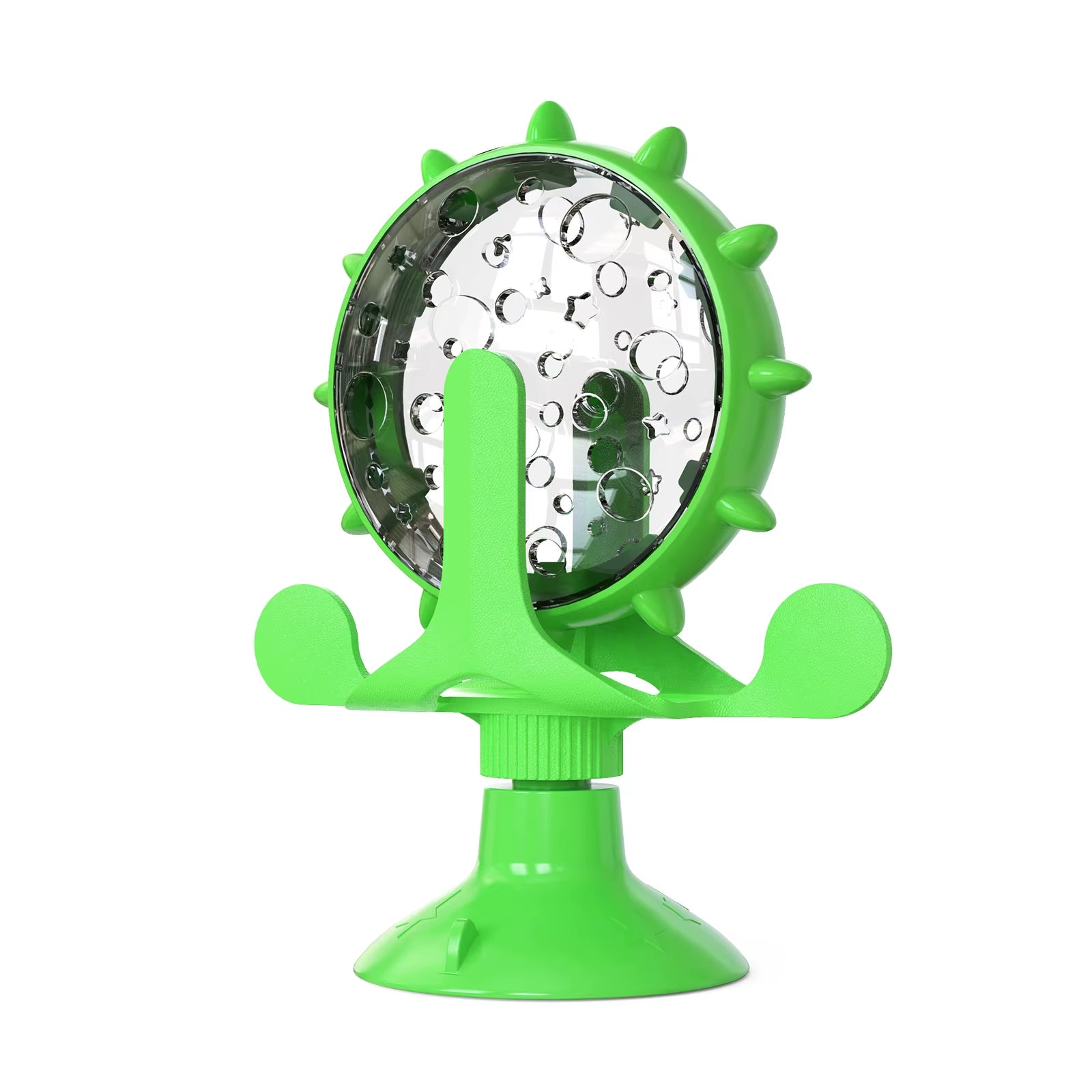 Kitten Puppy Slow Feeder Toy for Small Dog Cats Funny Suction Cup with Bell Ferris Wheel Food Dispensing Toys Pug Pet Supplies