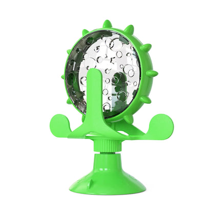Kitten Puppy Slow Feeder Toy for Small Dog Cats Funny Suction Cup with Bell Ferris Wheel Food Dispensing Toys Pug Pet Supplies
