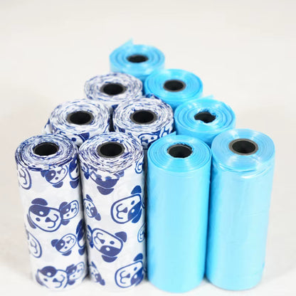 10 Rolls Random Color Paw Graphic Dog Poop Bags Pet Poop Bags Leak-Proof Dog Waste Bags for Pet Supplies