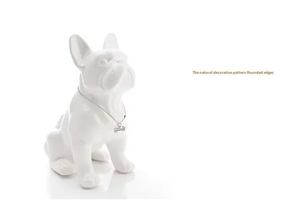 Nordic Sitting Position French Bulldogs Decoration Sculpture Resin Animal Crafts Statue Living Room Home Decor Bulldog Figurine
