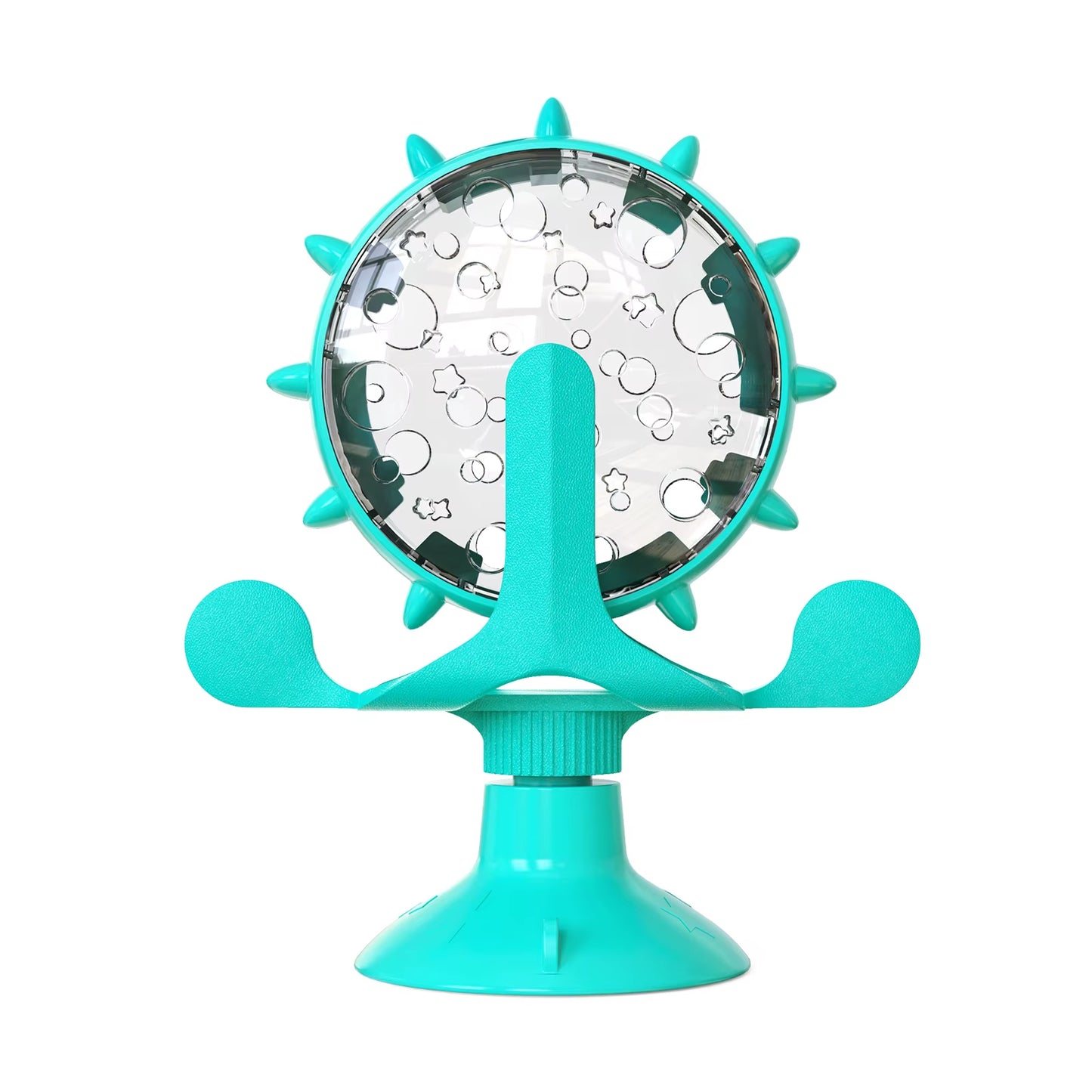 Kitten Puppy Slow Feeder Toy for Small Dog Cats Funny Suction Cup with Bell Ferris Wheel Food Dispensing Toys Pug Pet Supplies